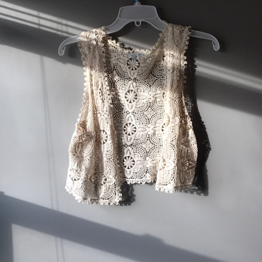 Crop Lace Vest